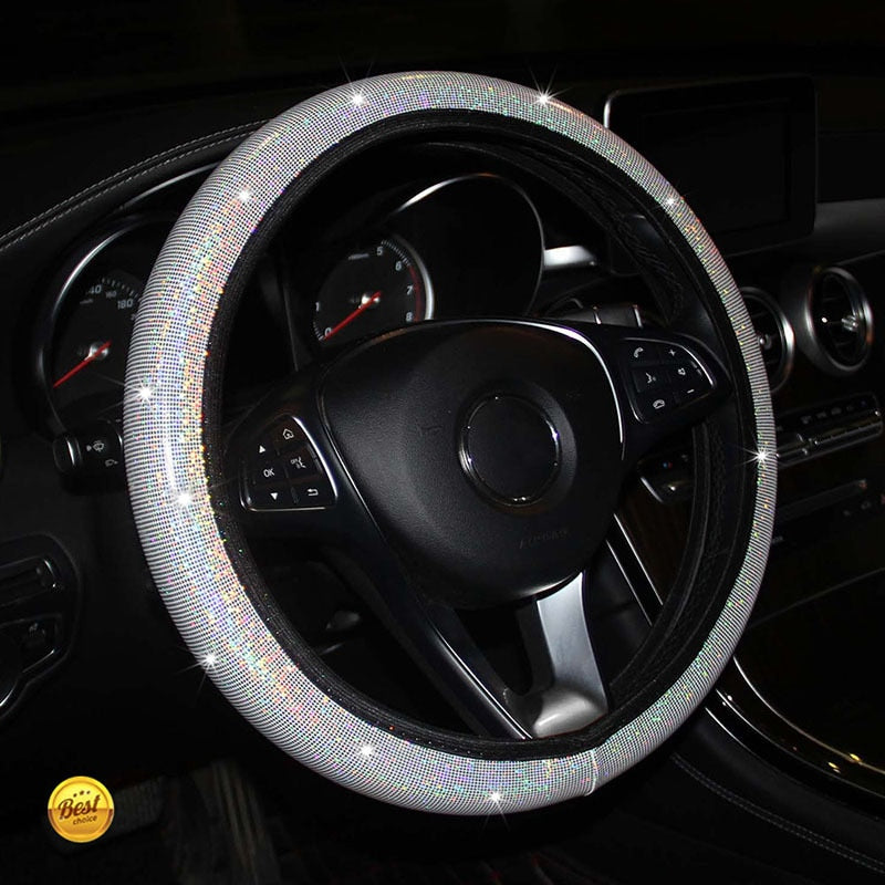 Car Steering Wheel Cover Diamond Crystal Set