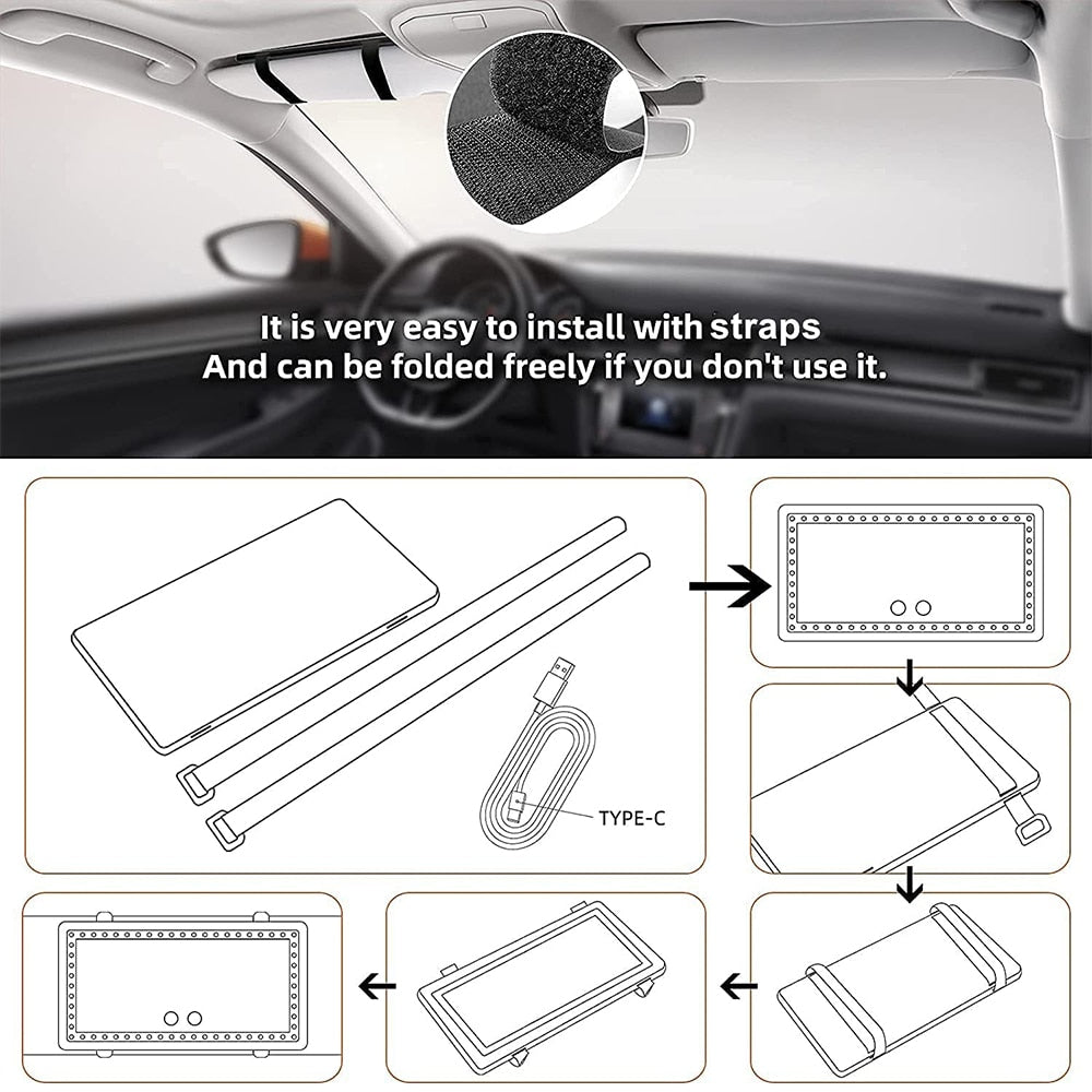 Car Sun Visor Vanity Mirror