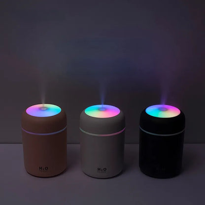 LED Mini Car Air Humidifier Essential Oil Diffuser