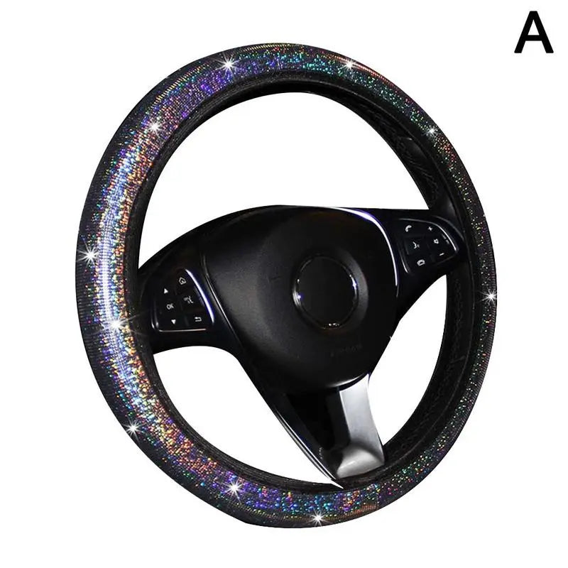 Car Steering Wheel Cover Diamond Crystal Set